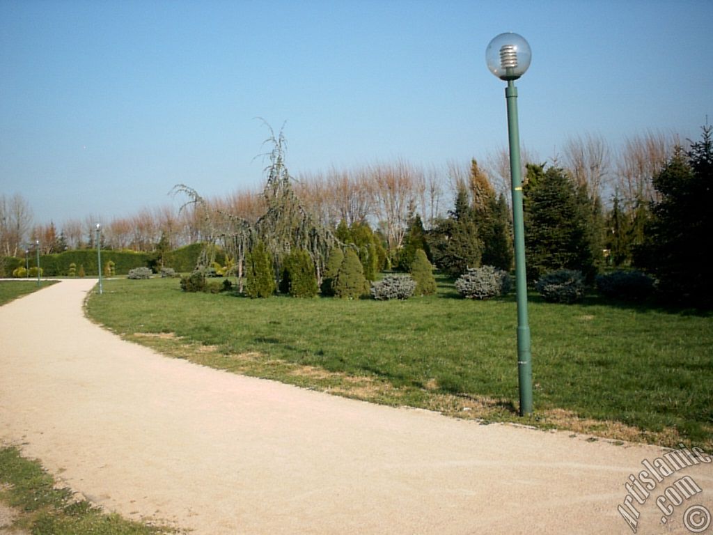 View of Botanical Park in Bursa city of Turkey.
