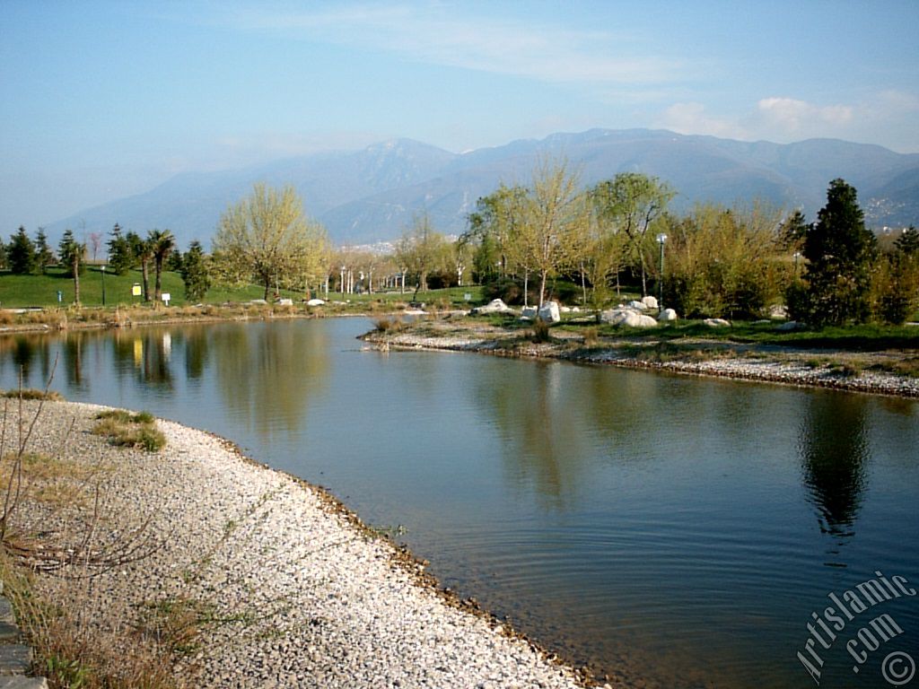 View of Botanical Park in Bursa city of Turkey.
